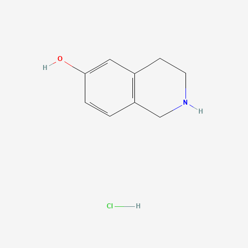 1,2,3,4-tetrahydroisoquinolin-6-ol;hydrochloride (CAS: 63905-73-7) - Chemical Structure and Molecular Formula 