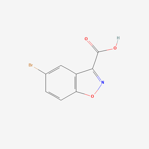 5-bromo-1,2-benzoxazole-3-carboxylic acid (CAS: 1123169-28-7) - Chemical Structure and Molecular Formula 