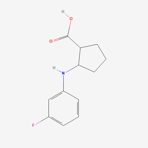 2-(3-fluoroanilino)cyclopentane-1-carboxylic acid (CAS: 1416585-13-1) - Related Chemical Product