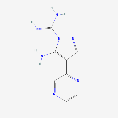 5-amino-4-pyrazin-2-ylpyrazole-1-carboximidamide (CAS: 61959-40-8) - Related Chemical Product