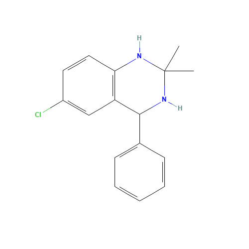 6-chloro-2,2-dimethyl-4-phenyl-3,4-dihydro-1H-quinazoline (CAS: 84571-52-8) - Related Chemical Product