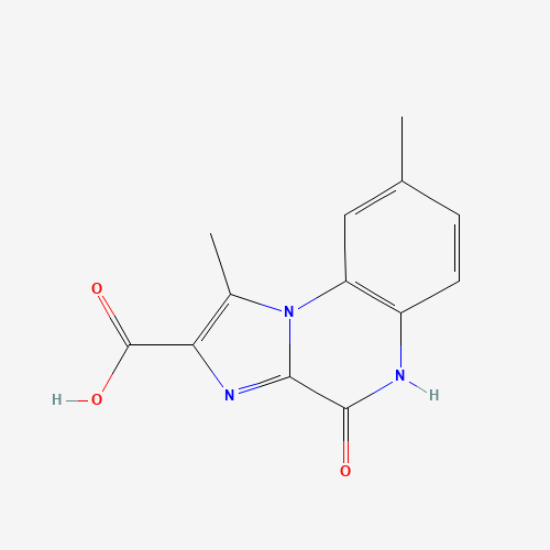 1,8-dimethyl-4-oxo-5H-imidazo[1,2-a]quinoxaline-2-carboxylic acid (CAS: 164329-73-1) - Related Chemical Product