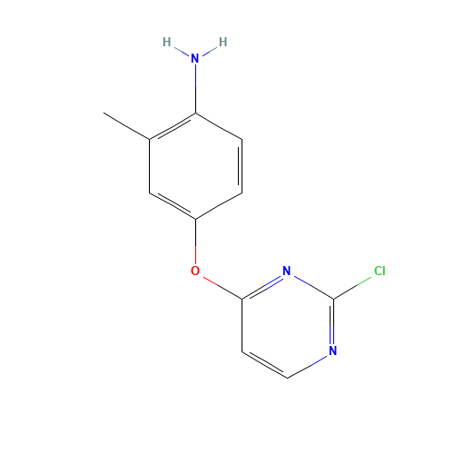4-(2-chloropyrimidin-4-yl)oxy-2-methylaniline (CAS: 853299-12-4) - Chemical Structure and Molecular Formula 