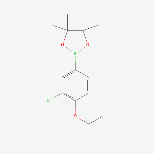2-(3-chloro-4-propan-2-yloxyphenyl)-4,4,5,5-tetramethyl-1,3,2-dioxaborolane (CAS: 1260023-79-7) - Related Chemical Product