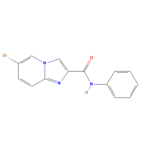 6-bromo-N-phenylimidazo[1,2-a]pyridine-2-carboxamide (CAS: 1000843-85-5) - Chemical Structure and Molecular Formula 