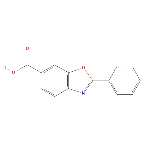 2-phenyl-1,3-benzoxazole-6-carboxylic acid (CAS: 594839-90-4) - Chemical Structure and Molecular Formula 
