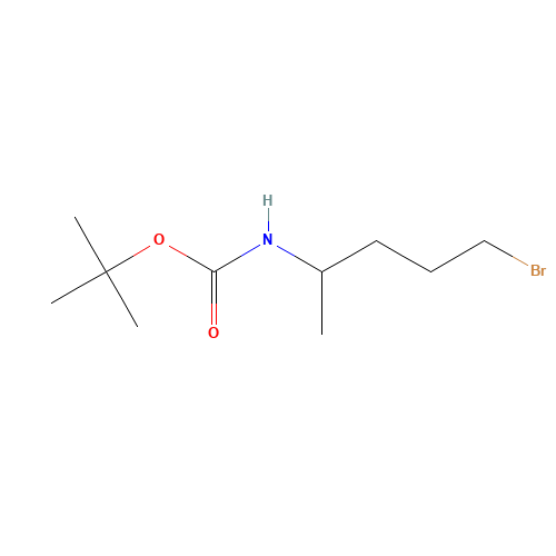 tert-butyl N-(5-bromopentan-2-yl)carbamate (CAS: 1356009-55-6) - Chemical Structure and Molecular Formula 