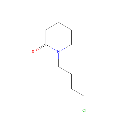 1-(4-chlorobutyl)piperidin-2-one (CAS: 83502-33-4) - Chemical Structure and Molecular Formula 