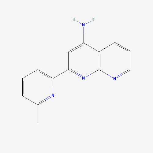 2-(6-methylpyridin-2-yl)-1,8-naphthyridin-4-amine (CAS: 1330533-08-8) - Chemical Structure and Molecular Formula 