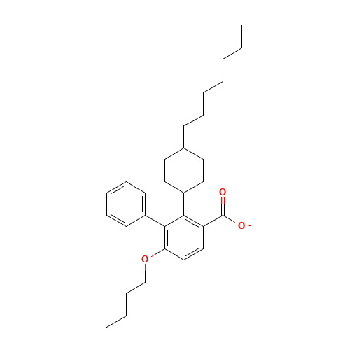 4-butoxy-2-(4-heptylcyclohexyl)-3-phenylbenzoate (CAS: 84601-03-6) - Related Chemical Product