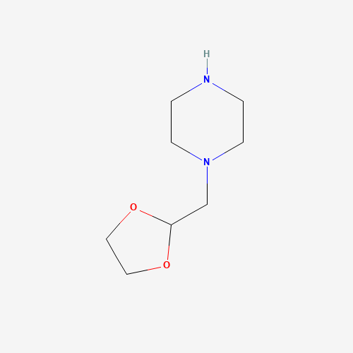 1-(1,3-dioxolan-2-ylmethyl)piperazine (CAS: 682802-92-2) - Chemical Structure and Molecular Formula 