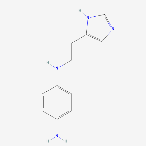 4-N-[2-(1H-imidazol-5-yl)ethyl]benzene-1,4-diamine (CAS: 515851-05-5) - Chemical Structure and Molecular Formula 