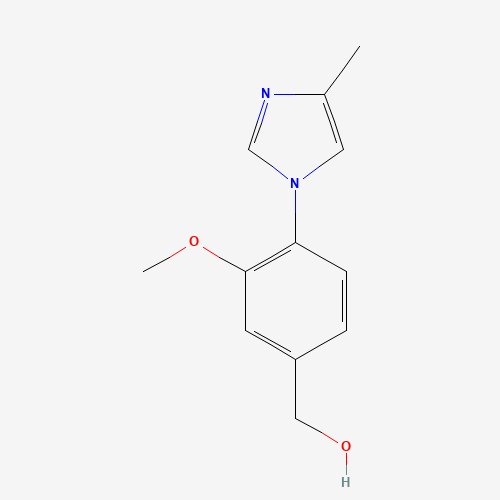 [3-methoxy-4-(4-methylimidazol-1-yl)phenyl]methanol (CAS: 1017789-63-7) - Chemical Structure and Molecular Formula 