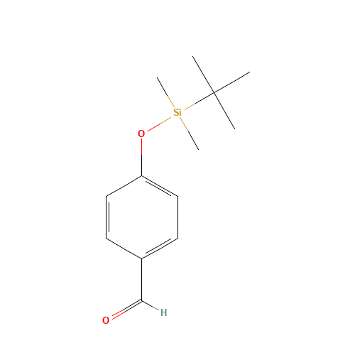4-[tert-butyl(dimethyl)silyl]oxybenzaldehyde (CAS: 120743-99-9) - Chemical Structure and Molecular Formula 