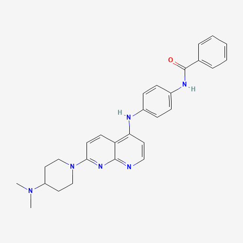 N-[4-[[7-[4-(dimethylamino)piperidin-1-yl]-1,8-naphthyridin-4-yl]amino]phenyl]benzamide (CAS: 1203509-93-6) - Related Chemical Product
