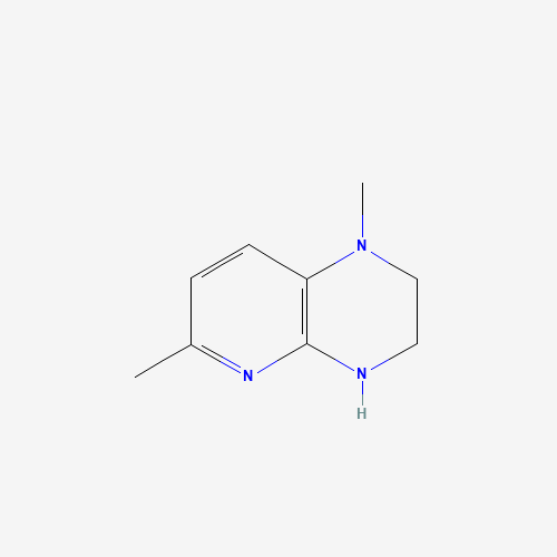 1,6-dimethyl-3,4-dihydro-2H-pyrido[2,3-b]pyrazine (CAS: 689259-32-3) - Chemical Structure and Molecular Formula 