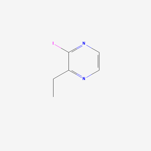 2-ethyl-3-iodopyrazine (CAS: 98140-48-8) - Chemical Structure and Molecular Formula 