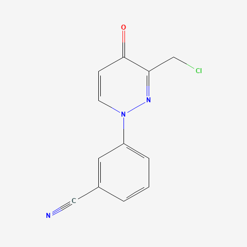 3-[3-(chloromethyl)-4-oxopyridazin-1-yl]benzonitrile (CAS: 1314389-01-9) - Related Chemical Product
