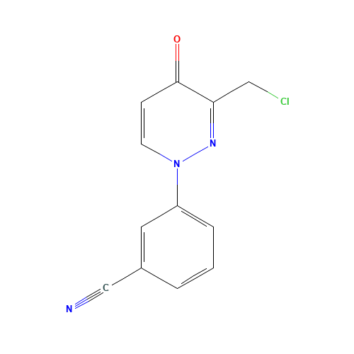 3-[3-(chloromethyl)-4-oxopyridazin-1-yl]benzonitrile (CAS: 1314389-01-9) - Related Chemical Product