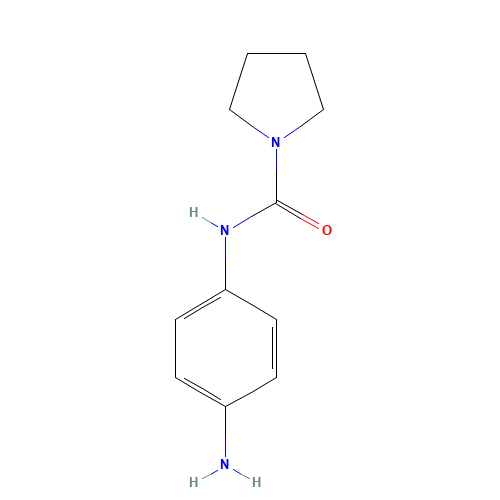 N-(4-aminophenyl)pyrrolidine-1-carboxamide (CAS: 851651-90-6) - Chemical Structure and Molecular Formula 