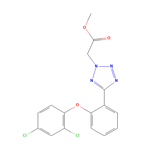 methyl 2-[5-[2-(2,4-dichlorophenoxy)phenyl]tetrazol-2-yl]acetate (CAS: 1314406-38-6) - Related Chemical Product