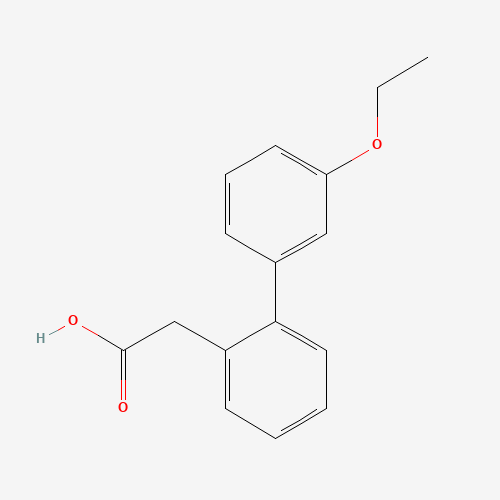 2-[2-(3-ethoxyphenyl)phenyl]acetic acid (CAS: 669713-68-2) - Chemical Structure and Molecular Formula 