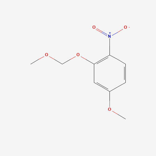 4-methoxy-2-(methoxymethoxy)-1-nitrobenzene (CAS: 56536-69-7) - Chemical Structure and Molecular Formula 