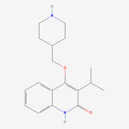 4-(piperidin-4-ylmethoxy)-3-propan-2-yl-1H-quinolin-2-one (CAS: 1263051-55-3) - Related Chemical Product