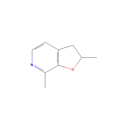 2,7-dimethyl-2,3-dihydrofuro[2,3-c]pyridine (CAS: 69022-82-8) - Chemical Structure and Molecular Formula 