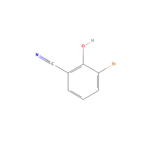 3-bromo-2-hydroxybenzonitrile (CAS: 13073-28-4) - Chemical Structure and Molecular Formula 