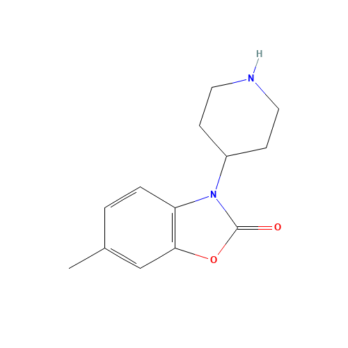 6-methyl-3-piperidin-4-yl-1,3-benzoxazol-2-one (CAS: 173842-59-6) - Related Chemical Product