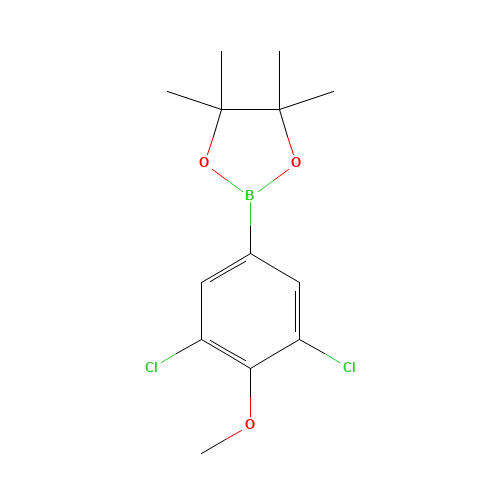 2-(3,5-dichloro-4-methoxyphenyl)-4,4,5,5-tetramethyl-1,3,2-dioxaborolane (CAS: 942069-69-4) - Related Chemical Product