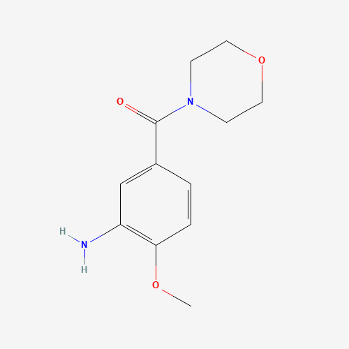 (3-amino-4-methoxyphenyl)-morpholin-4-ylmethanone (CAS: 926211-47-4) - Chemical Structure and Molecular Formula 