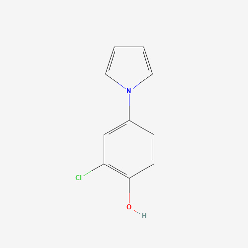 2-chloro-4-pyrrol-1-ylphenol (CAS: 886360-85-6) - Chemical Structure and Molecular Formula 