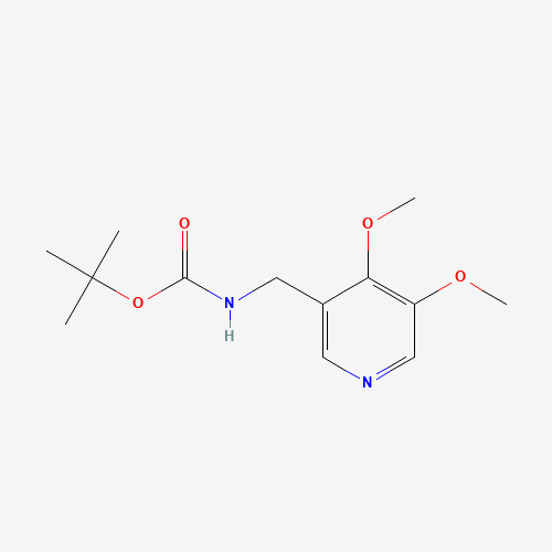 tert-butyl N-[(4,5-dimethoxypyridin-3-yl)methyl]carbamate (CAS: 1142191-79-4) - Chemical Structure and Molecular Formula 