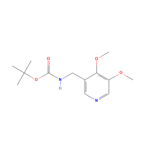 tert-butyl N-[(4,5-dimethoxypyridin-3-yl)methyl]carbamate (CAS: 1142191-79-4) - Chemical Structure and Molecular Formula 