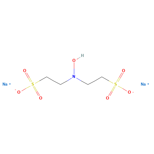 disodium;2-[hydroxy(2-sulfonatoethyl)amino]ethanesulfonate (CAS: 133986-51-3) - Chemical Structure and Molecular Formula 