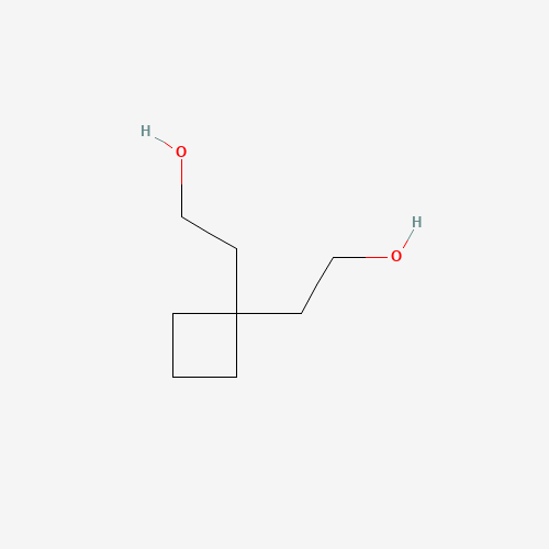 2-[1-(2-hydroxyethyl)cyclobutyl]ethanol (CAS: 877125-96-7) - Chemical Structure and Molecular Formula 