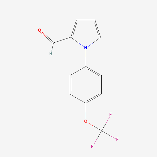 1-[4-(trifluoromethoxy)phenyl]pyrrole-2-carbaldehyde (CAS: 260442-97-5) - Chemical Structure and Molecular Formula 
