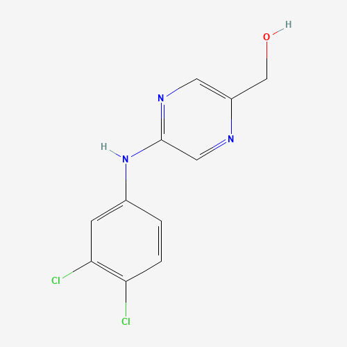 [5-(3,4-dichloroanilino)pyrazin-2-yl]methanol (CAS: 1428558-41-1) - Chemical Structure and Molecular Formula 