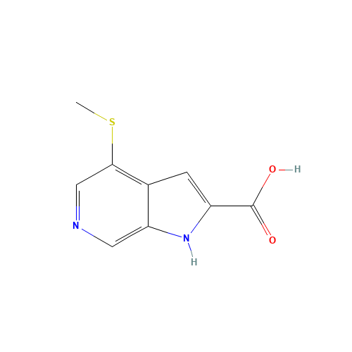 4-methylsulfanyl-1H-pyrrolo[2,3-c]pyridine-2-carboxylic acid (CAS: 1256813-30-5) - Related Chemical Product
