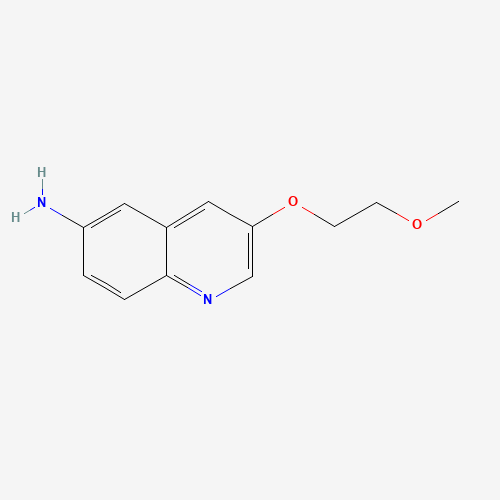 3-(2-methoxyethoxy)quinolin-6-amine (CAS: 1355583-91-3) - Chemical Structure and Molecular Formula 