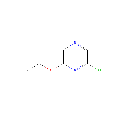 2-chloro-6-propan-2-yloxypyrazine (CAS: 1016698-79-5) - Chemical Structure and Molecular Formula 