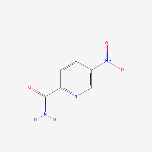 4-methyl-5-nitropyridine-2-carboxamide (CAS: 59290-38-9) - Chemical Structure and Molecular Formula 