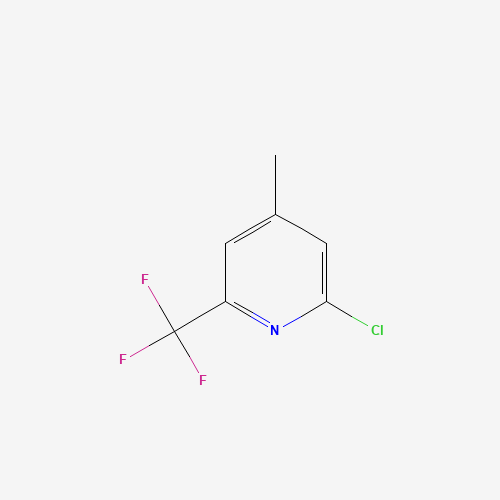 2-chloro-4-methyl-6-(trifluoromethyl)pyridine (CAS: 749256-90-4) - Chemical Structure and Molecular Formula 