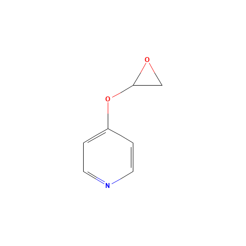 4-(oxiran-2-yloxy)pyridine (CAS: 192717-18-3) - Chemical Structure and Molecular Formula 