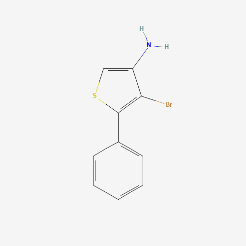 4-bromo-5-phenylthiophen-3-amine (CAS: 942941-79-9) - Chemical Structure and Molecular Formula 