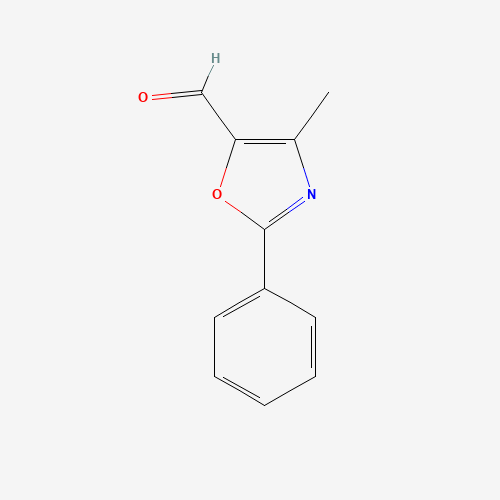 4-methyl-2-phenyl-1,3-oxazole-5-carbaldehyde (CAS: 953408-85-0) - Chemical Structure and Molecular Formula 