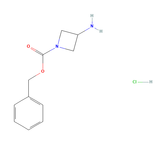 benzyl 3-aminoazetidine-1-carboxylate;hydrochloride (CAS: 1203295-44-6) - Chemical Structure and Molecular Formula 