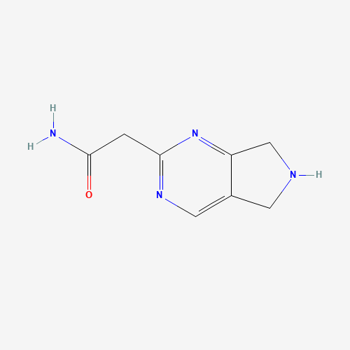 2-(6,7-dihydro-5H-pyrrolo[3,4-d]pyrimidin-2-yl)acetamide (CAS: 1170226-42-2) - Chemical Structure and Molecular Formula 
